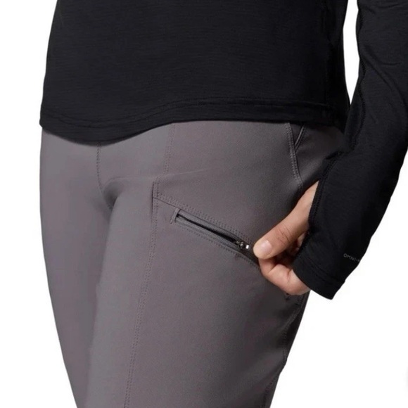 Columbia Women's Omni Shade Fleece Lined Pant Straight Leg M Gray - Picture 3 of 16